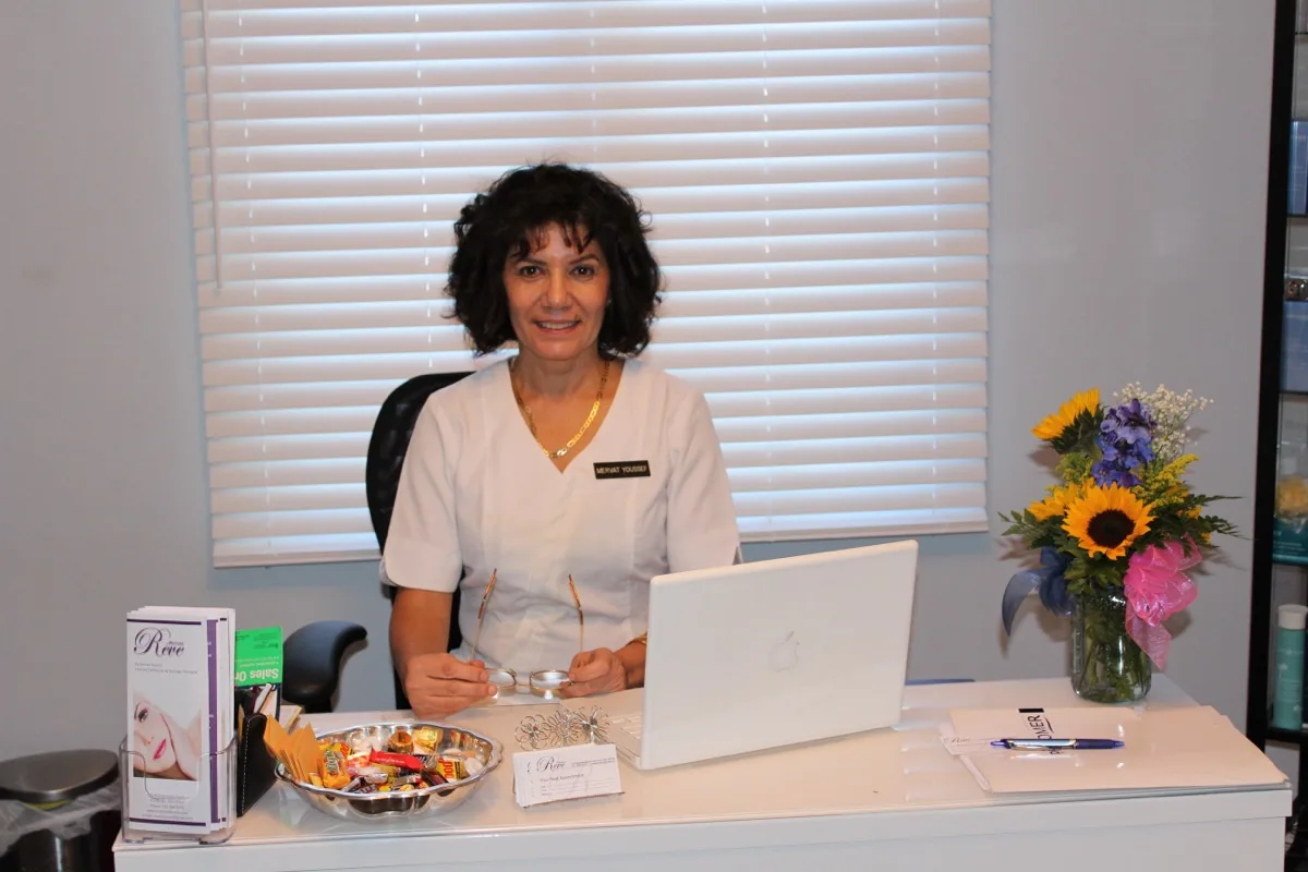Mervat Youssef, owner of Rêve Skincare, at her studio in Pembroke, MA